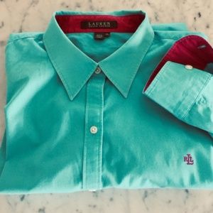 Ralph Lauren Long Sleeve Classic Buttoned Blouse, Size XL